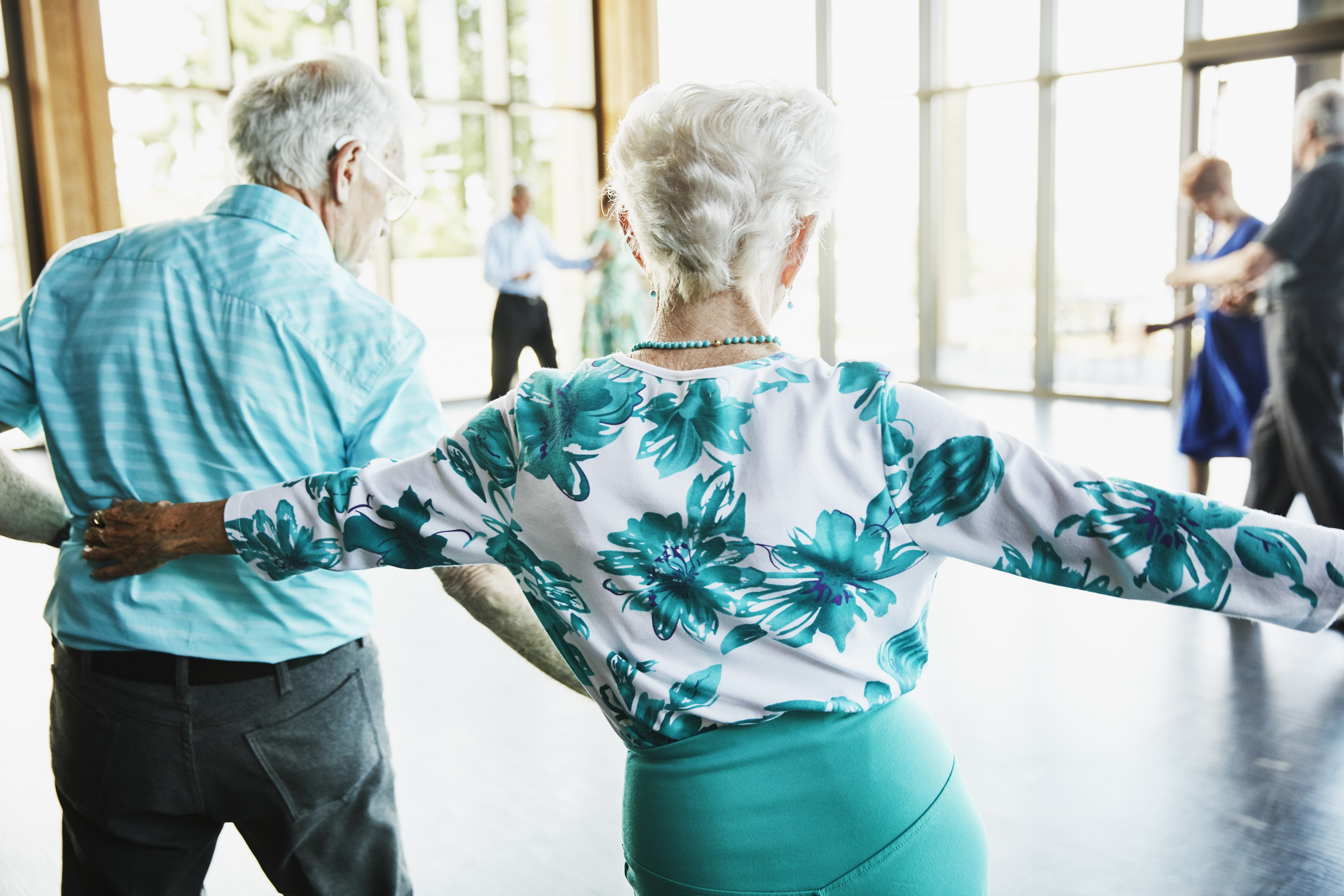 Seniors dancing